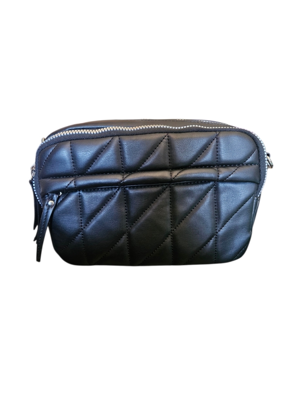 Primark Black Quilted Crossbody Camera Bag